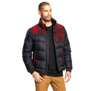 NEW, Pendleton MEN'S GRIZZLY PEAK PUFFER  in Black/red Size  XL #C3900